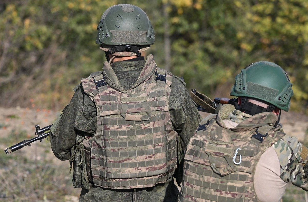 Russia Ukraine Military Operation Recruits Training 8517446 13.09.2023 Recruits of the 200th Separate Guards Motor Rifle Brigade of Russian Navy take part in combat tactic and shooting practice exerci ...