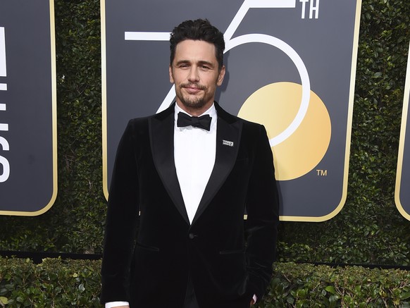 James Franco arrives at the 75th annual Golden Globe Awards at the Beverly Hilton Hotel on Sunday, Jan. 7, 2018, in Beverly Hills, Calif. (Photo by Jordan Strauss/Invision/AP)