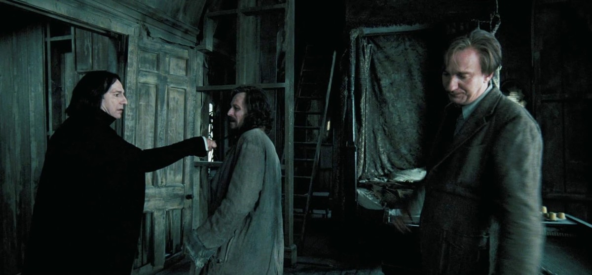 Gary Oldman, Alan Rickman, and David Thewlis in Harry Potter und der Gefangene von Askaban (2004)