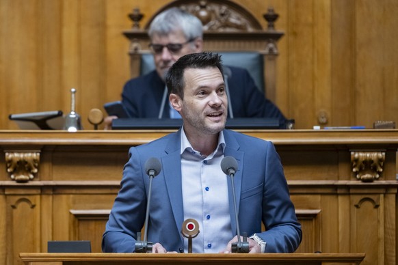 Patrick Haessig, GLP-ZH, spricht zur Grossen Kammer, an der Sommersession der Eidgenoessischen Raete, am Donnerstag, 13. Juni 2024 im Nationalrat in Bern. (KEYSTONE/Alessandro della Valle)