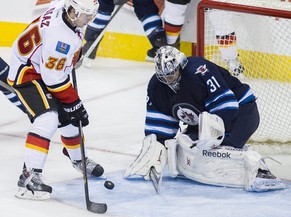 Diaz in einem Testspiel gegen die Winnipeg Jets am Samstag.