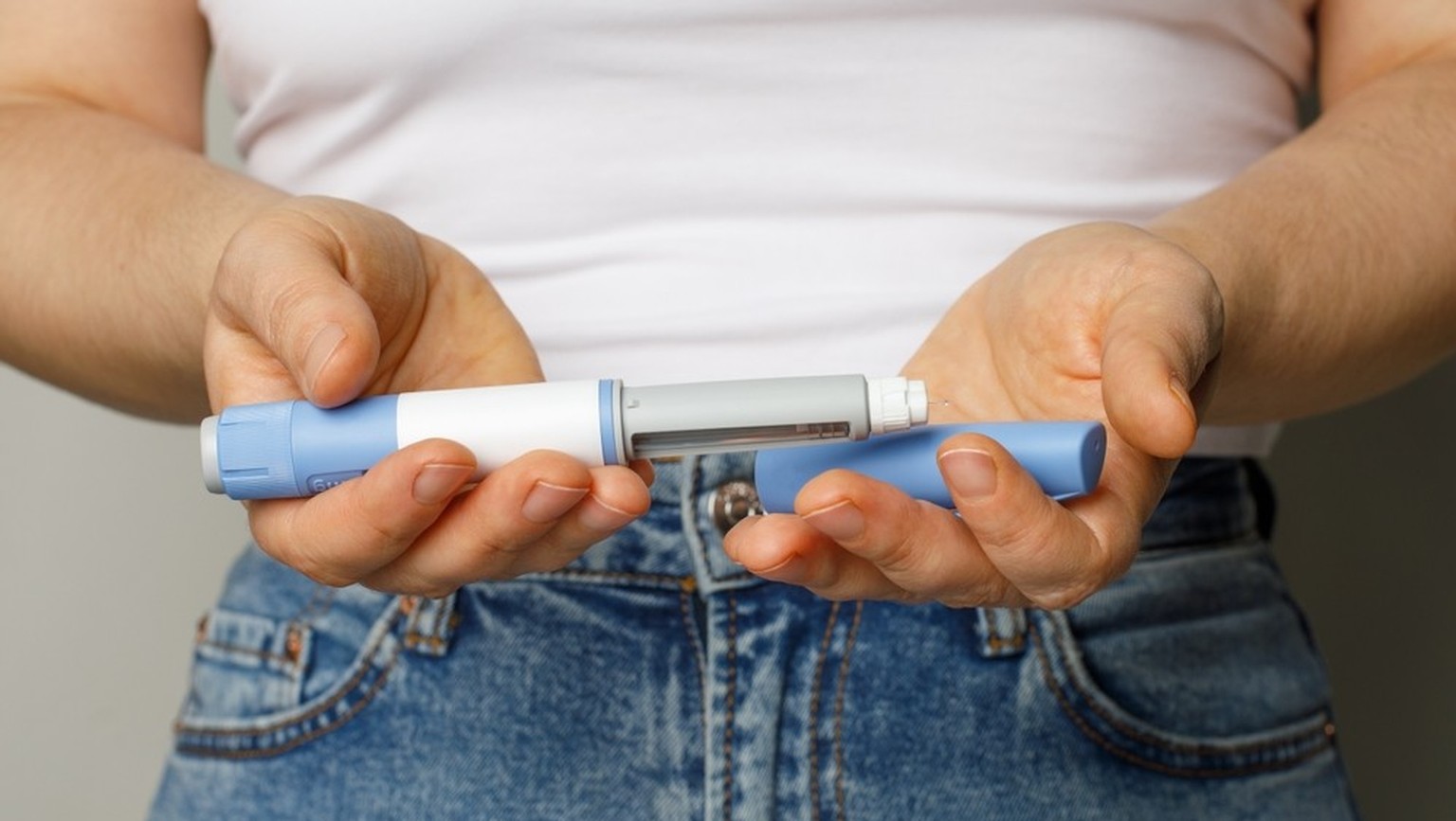 Insulin-Spritze zur Behandlung von Diabetes.