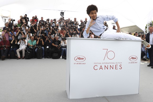 Actor Jaden Michael poses for photographers during the photo call for the film Wonderstruck at the 70th international film festival, Cannes, southern France, Thursday, May 18, 2017. (AP Photo/Alastair ...