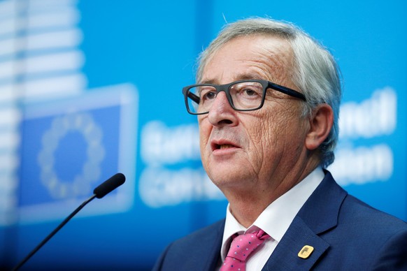 European Commission President Jean-Claude Juncker addresses a news conference during a European Union leaders summit in Brussels, Belgium, December 15, 2016. REUTERS/Francois Lenoir