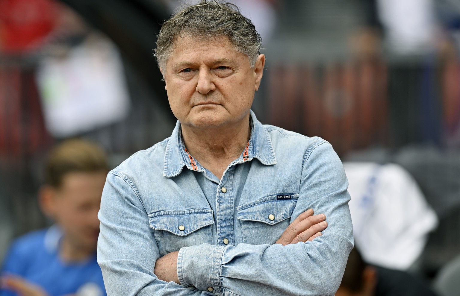 FCZ Praesident Ancillo Canepa beim Fussballspiel der Super League FC Zuerich gegen den FC Sion im Stadion Letzigrund in Zuerich am Sonntag, 7. August 2022. (KEYSTONE/Walter Bieri )