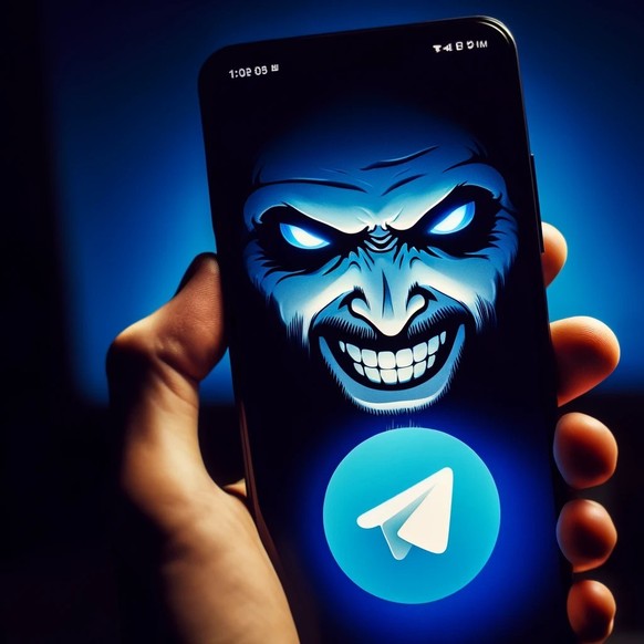 An AI-generated image for the messenger service Telegram