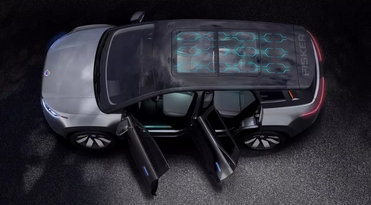 Der SUV-Rivale Fisker Ocean (37'500 Dollar) kommt Anfang 2022 mit einem Solarzellen-Dach.
