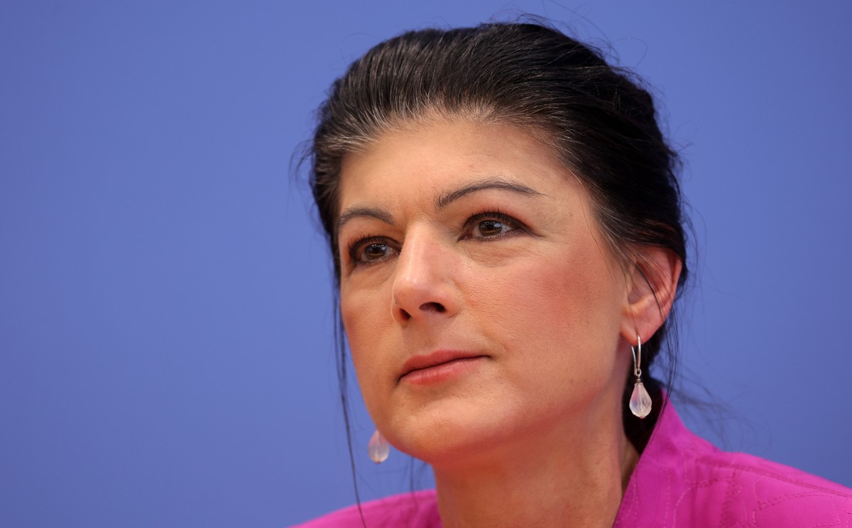 epa11920719 BSW party chairwoman and top candidate Sahra Wagenknecht attends the Sahra Wagenknecht Alliance (BSW) press conference in Berlin, Germany, 24 February 2025. Germany held its federal electi ...