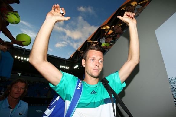 Tomas Berdych musste in seinem Achtelfinal gegen Roberto Bautista Agut über fünf Sätze.