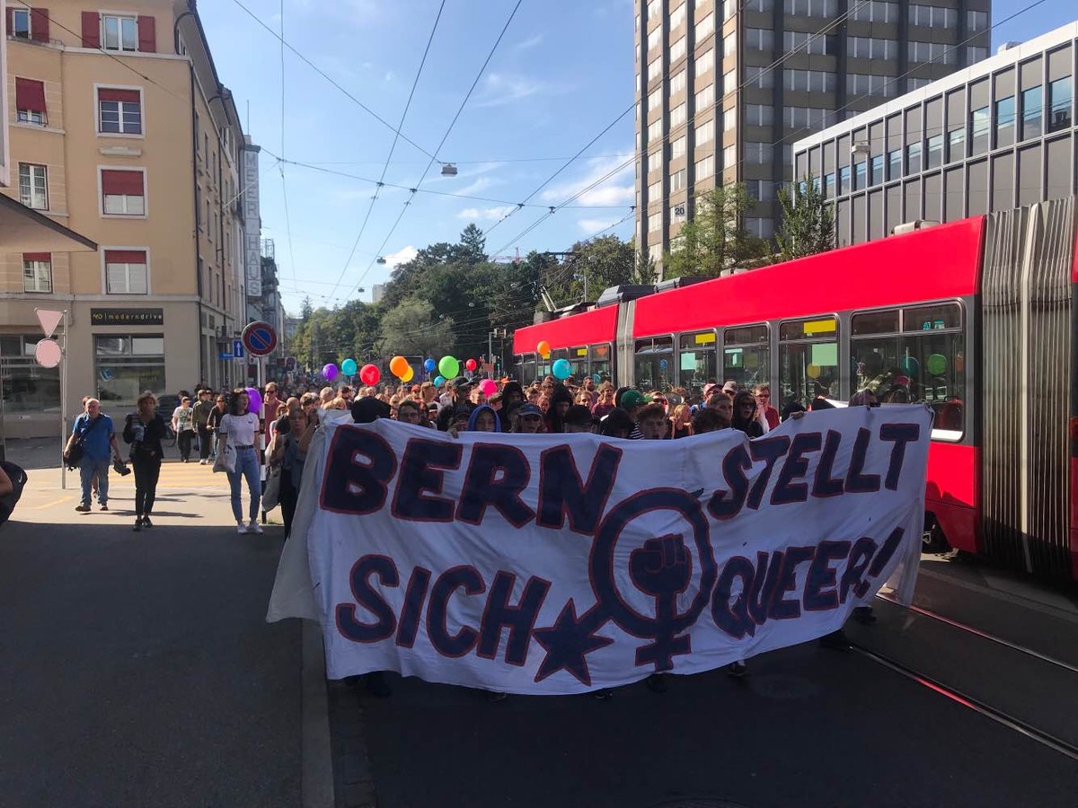 Gegendemo gegen Marssch fürs Läbe, Bern