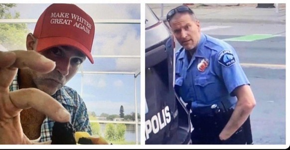 «Ich kann nicht atmen!»: Tod des Afro-Amerikaners in Minneapolis löst massive Proteste aus
Es braucht eine kleine Internetsuche zum herauszufinden, dass der Polizist ein bekennender Rassist ist, aber  ...