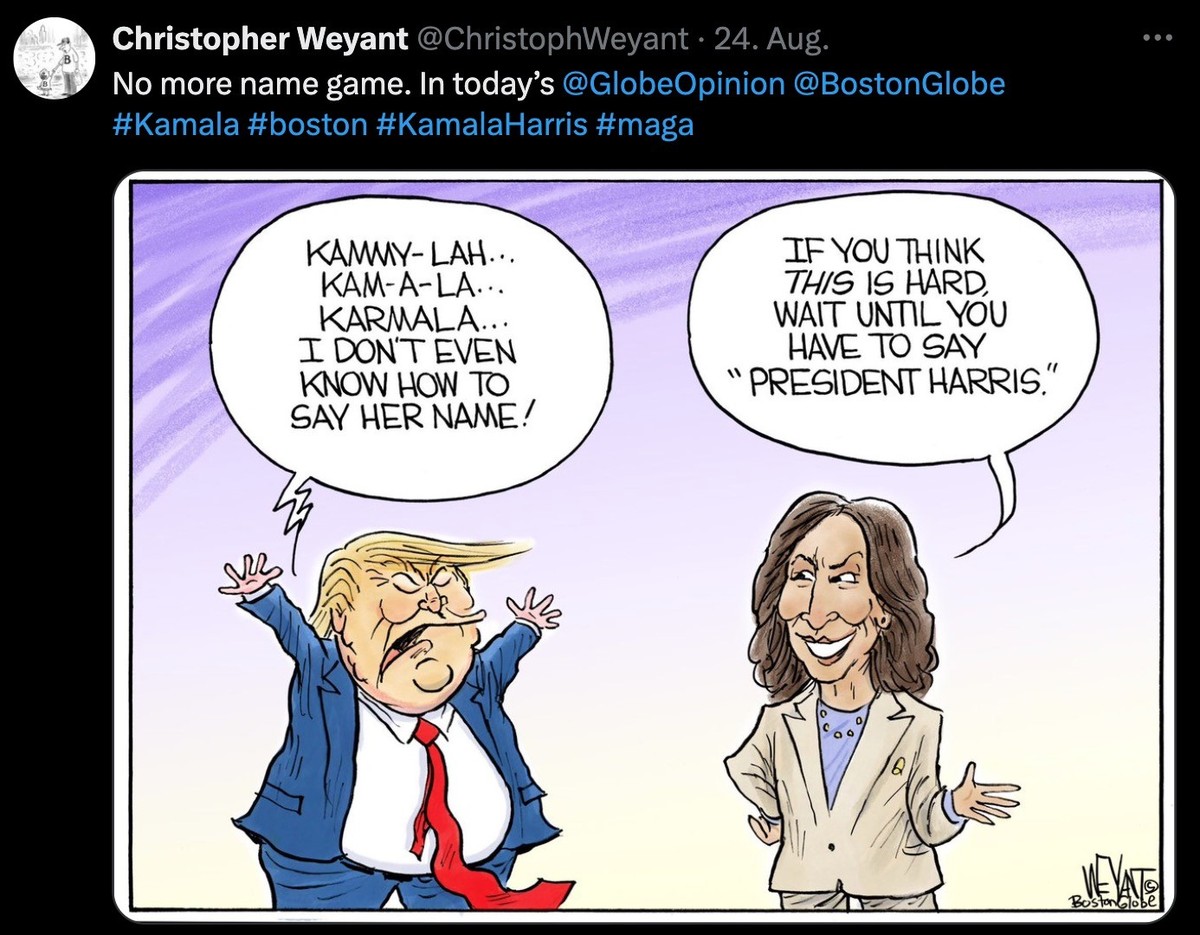 Trump-Karikatur