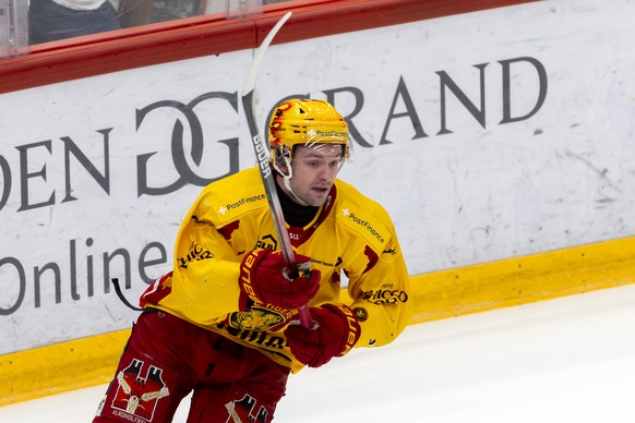 PostFinance Top Scorer Dario Rohrbach (SCL) in action, during the seventh leg of the National League Swiss Championship quarter final playoff game between Lausanne HC, LHC, and SCL Tigers, SCL, at the ...