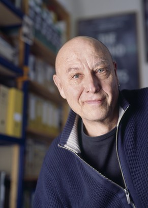 Portrait des Dokumentarfilmers&nbsp;Peter Liechti, aufgenommen am 9. Dezember 2009 in seinem Atelier in Zürich.