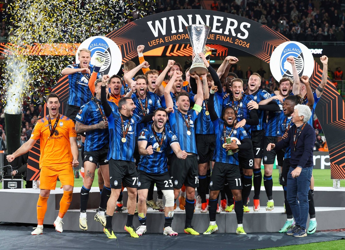 UEFA Europa League final match between Atalanta and Bayer Leverkusen at Aviva Stadium in Dublin, Ireland on May 22, 2024 UEFA Europa League final match between Atalanta and Bayer Leverkusen at Aviva S ...
