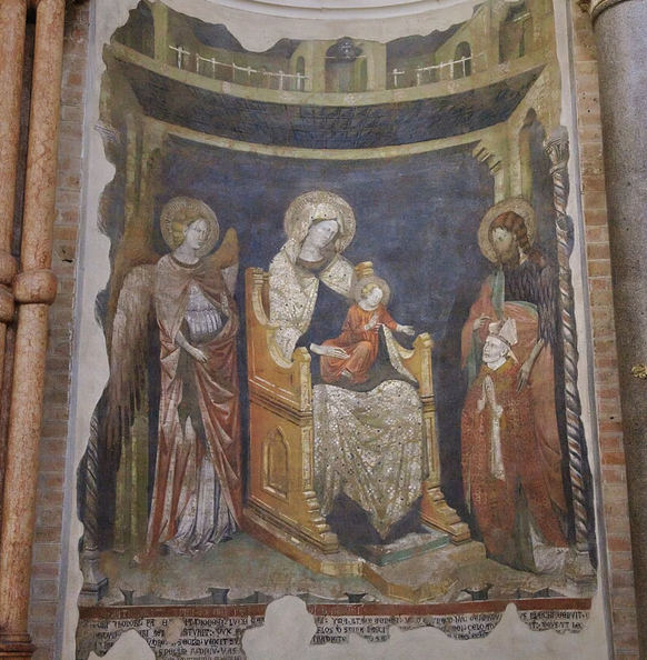 Battistero di Parma Wandmalerei von Meister von 1302
