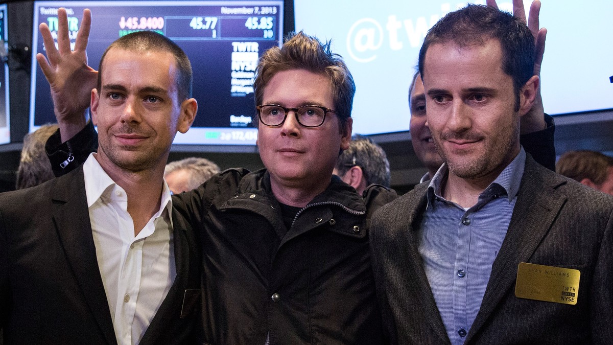 (FILE PHOTO) Jack Dorsey Confirmed As Twitter CEO. Dorsey is currently the company's interim CEO, co-founded Twitter in 2007 and was its first CEO. NEW YORK, NY - NOVEMBER 07: (L-R) Twitter co-fo ...