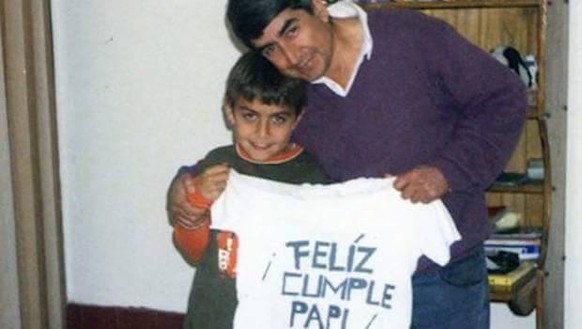 Paulo Dybala mit seinem Vater.
