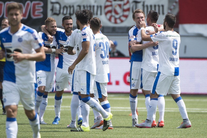 GC jubelt zum Saisonstart: In Thun gibt es einen 5:3-Sieg für die Hoppers.