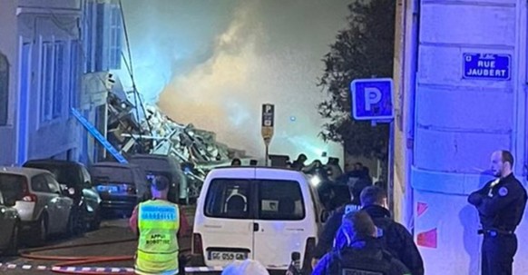 eingestürztes Gebäude in Marseille