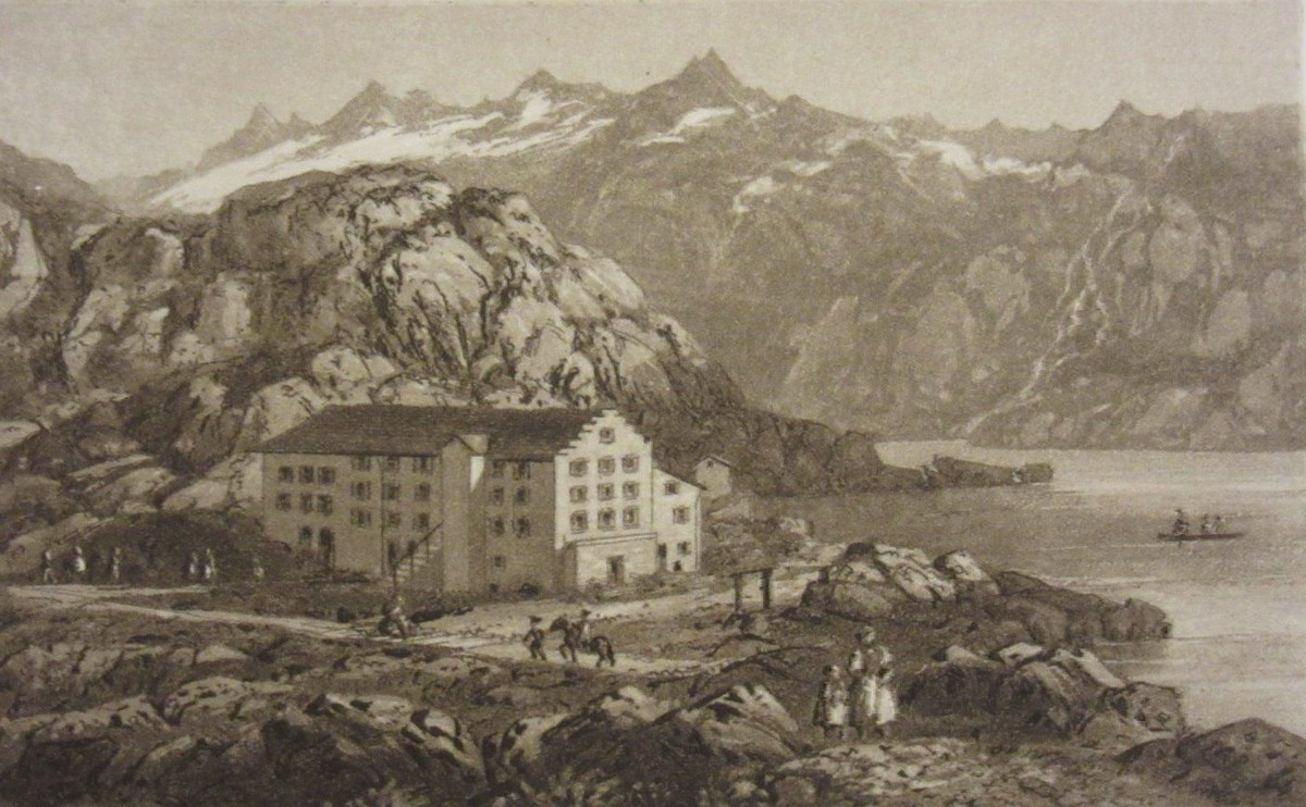 Grimselwirt Peter Zybach brannte 1852 sein eigenes Hospiz ab.