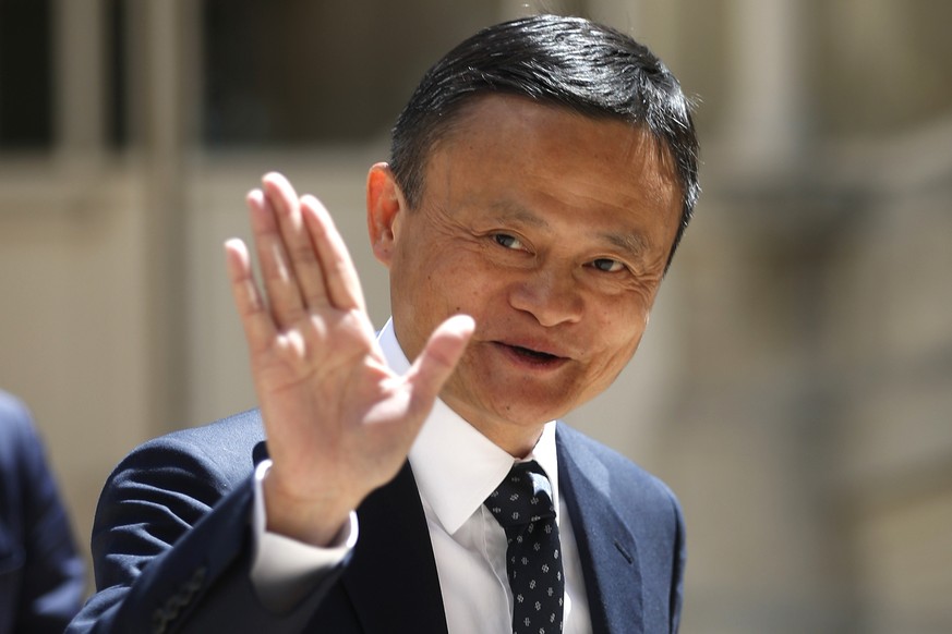 FILE - In this May 15, 2019, file photo, founder of Alibaba group Jack Ma arrives for the Tech for Good summit in Paris. As the coronavirus spread, the world