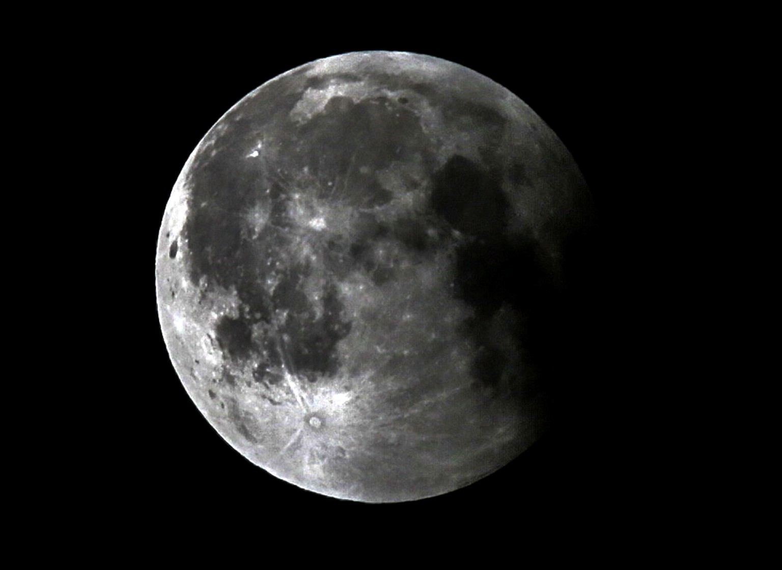 epa06915131 The moon is seen during a lunar eclipse in Aley Lebanon 27 July 2018. The lunar eclipse on the night of 27 July 2018 will be the longest total lunar eclipse of the 21st century with the ev ...