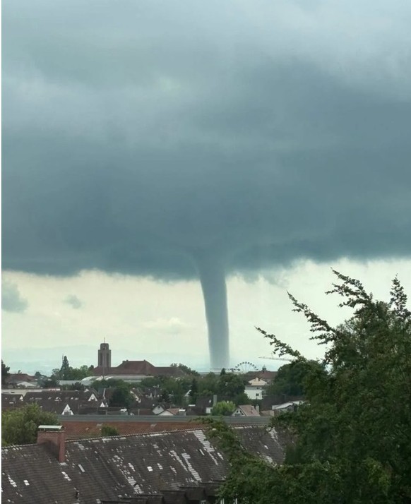 Der Tornado auf dem Bodensee.