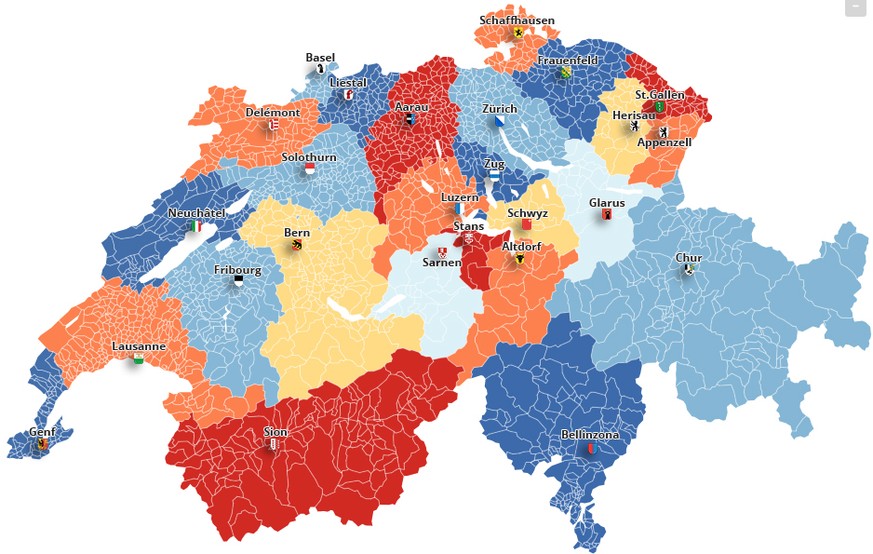 Hier noch die Karte mit den Standorten der 26 Hauptorte.