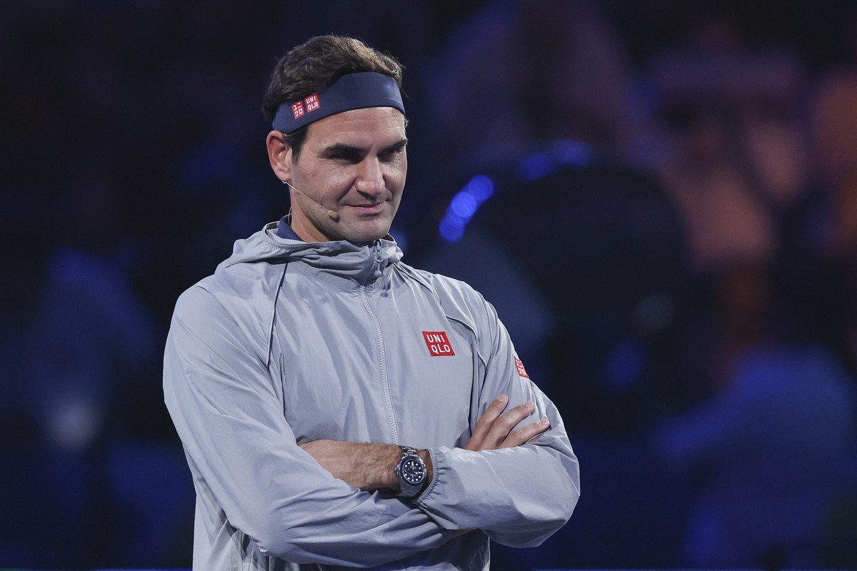 SHANGHAI, CHINA - OCTOBER 11: Former ATP player Roger Federer attends fans day on Day 12 of 2024 Shanghai Rolex Masters at Qi Zhong Tennis Centre on October 11, 2024 in Shanghai, China. (Photo by Zhe  ...