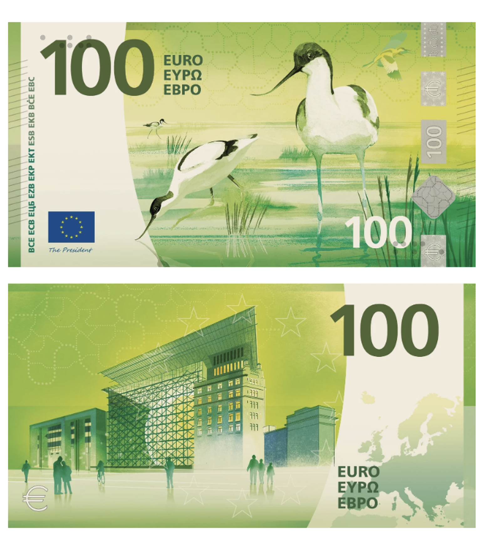 Neue Euronoten: Die verschiedenen Designs