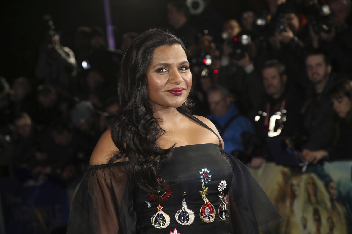 FILE - In this March 13, 2018, file photo, actress Mindy Kaling poses for photographers upon arrival at the premiere of the film 'A Wrinkle In Time' in London. Kaling gave the commencement a ...