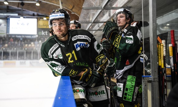 Die Spieler des HC Thurgau schauen skeptisch.