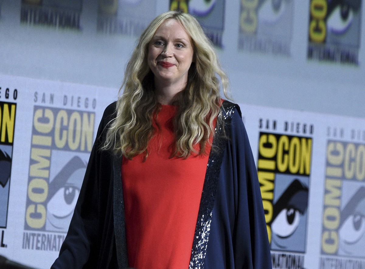 Gwendoline Christie attends a panel for "The Sandman" on day three of Comic-Con International on Saturday, July 23, 2022, in San Diego. (Photo by Richard Shotwell/Invision/AP)
Gwendoline Chr ...