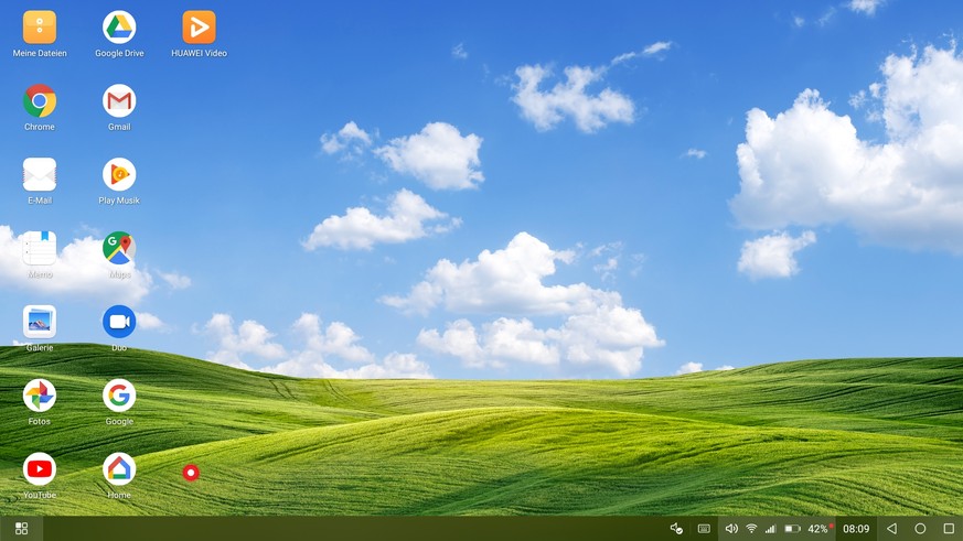 EMUI Desktop lässt sich wie Windows mit Maus, Touchpad und Tastatur bedienen. Typische Büro-Apps wie Microsoft Office und Google Docs passen sich automatisch an den grösseren Bildschirm an.&nbsp;