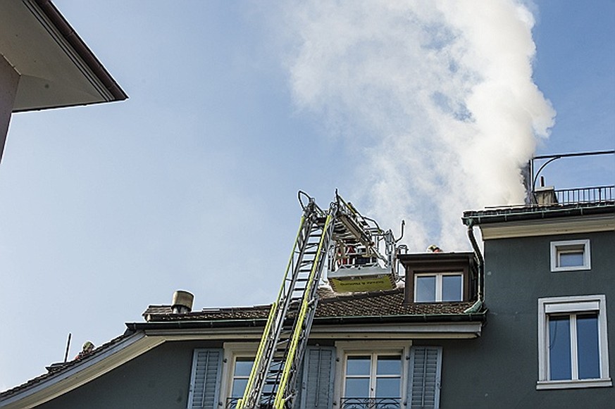 Zwei Personen wurden beim Brand in Zürich verletzt.