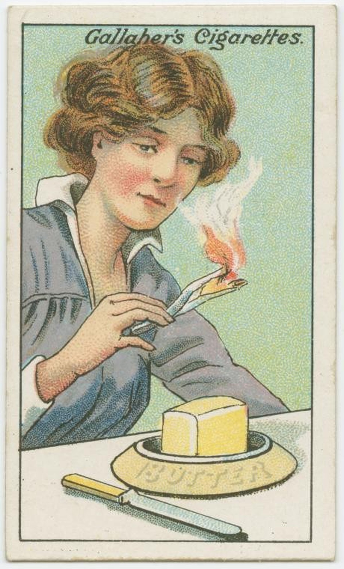 Gallaher-Lifehacks: Wie man Butter testet
https://digitalcollections.nypl.org/items/510d47e4-7b9d-a3d9-e040-e00a18064a99