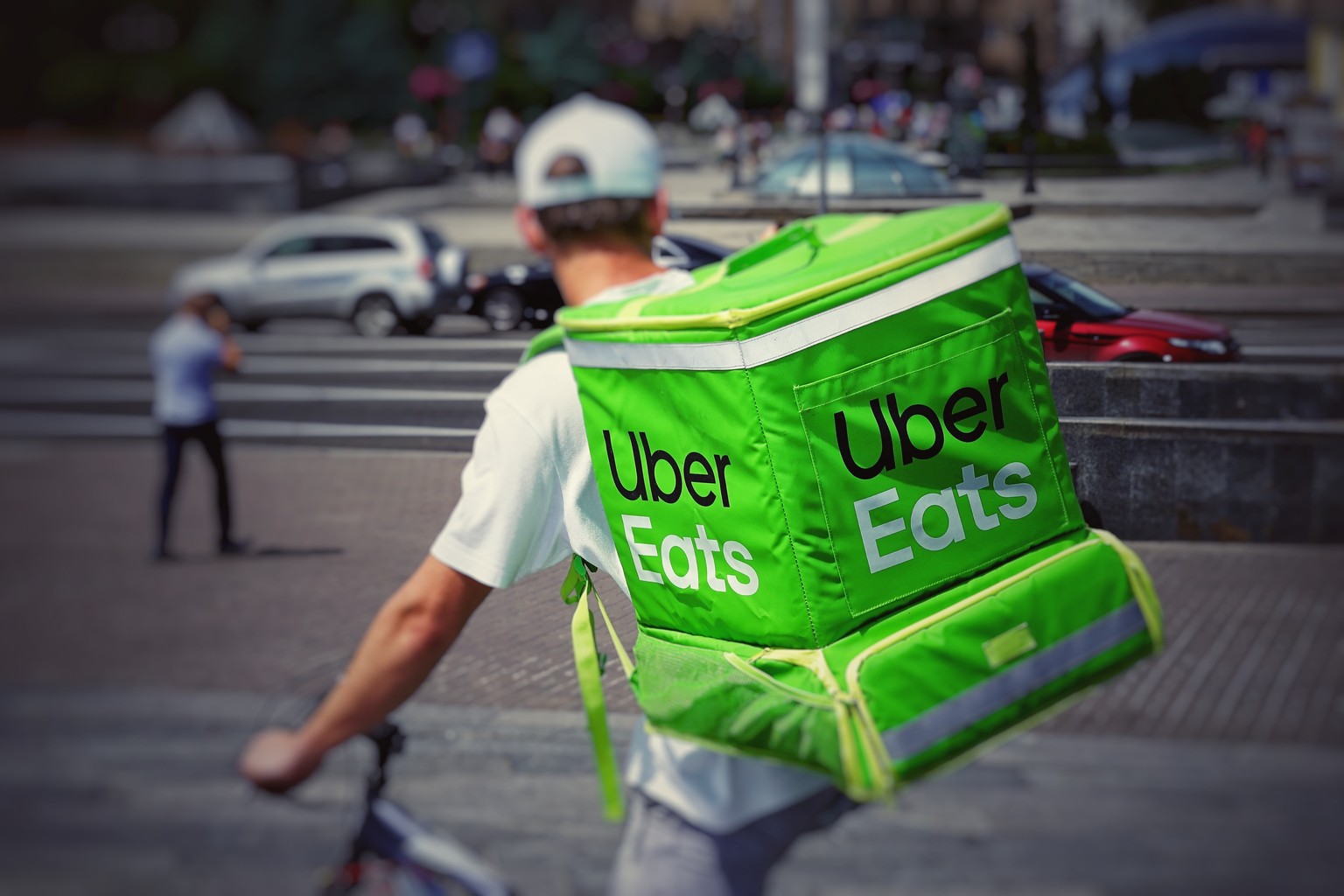 Food-Delivery-Dienst Uber Eats: Gut für die Konsumenten, aber problematisch für die «Gig Worker».