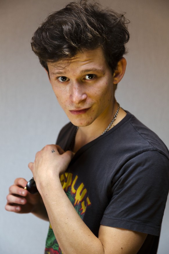 Actor Joel Basman poses for portraits during the 9th edition of the Rome Film Festival in Rome, Thursday, Oct. 16, 2014. (AP Photo/Domenico Stinellis)