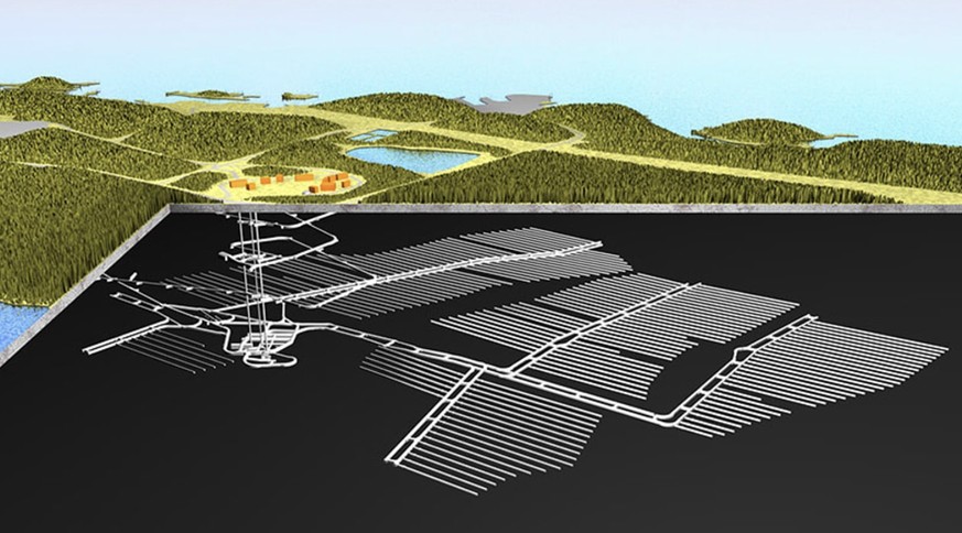 So soll die Mülldeponie in Finnland unter der Erde aussehen.