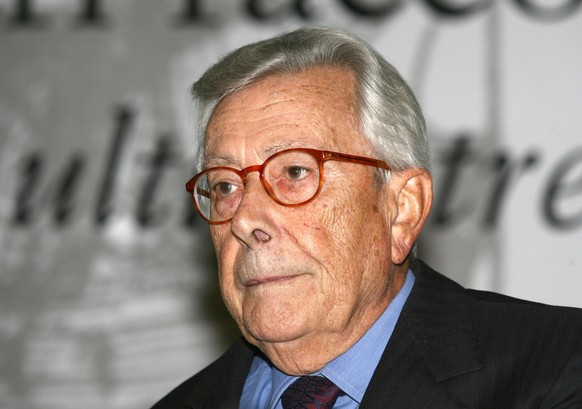 Bildnummer: 52735300 Datum: 13.10.2008 Copyright: imago/Matteo Gribaudi
Arnaldo Forlani (Italien/DC) anlässlich des - Convegno - I ministri degli esteri raccontano - in Mailand - PUBLICATIONxNOTxINxIT ...