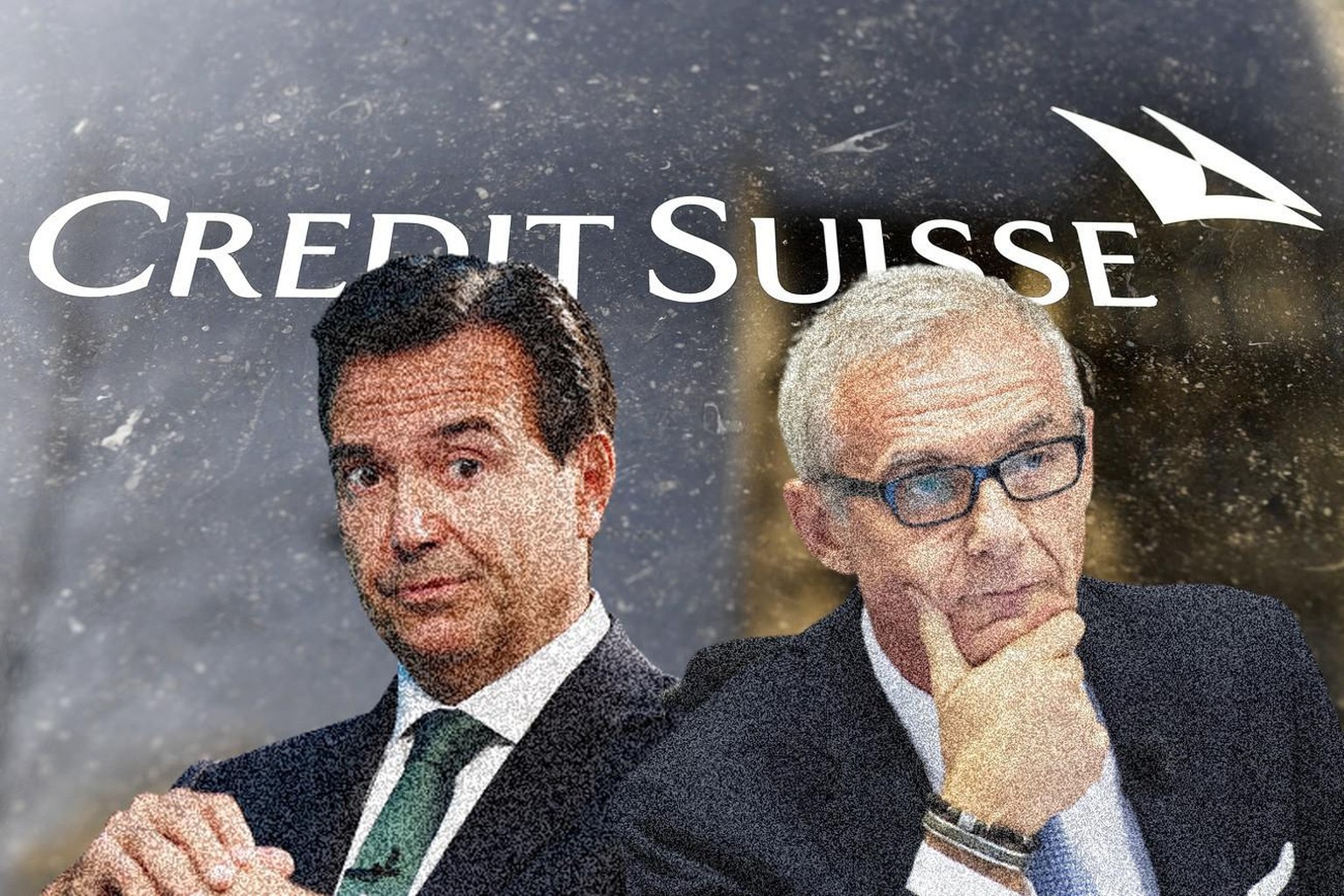 Antonio Horta-Osorio (l.) und sein Vorgänger Urs Rohner brachten der CS (bislang) wenig Glück.