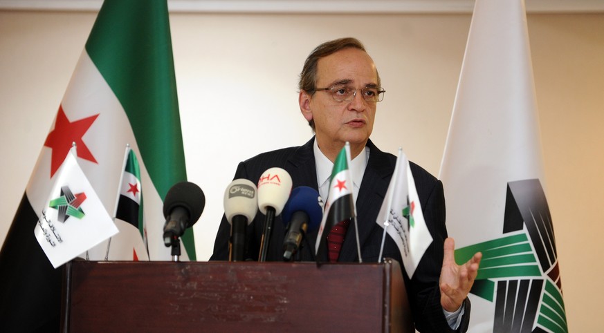 Hadi al-Bahra, der Chef des syrischen Oppositionsbündnisses im Juli 2014.