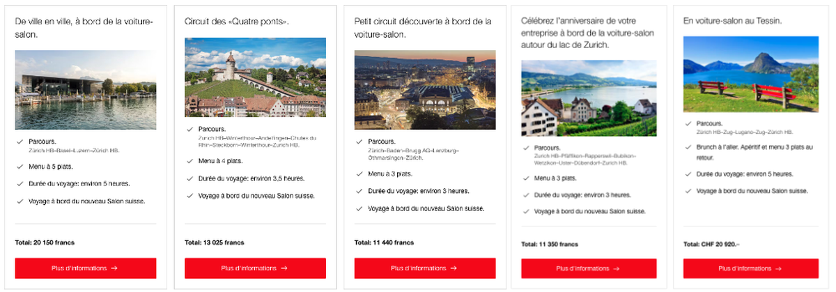 Toutes les infos sur les offres Salon suisse des CFF