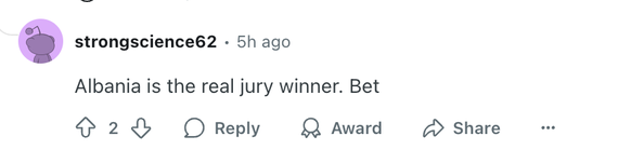 Eurovision 1st semi final 2025 https://www.reddit.com/r/eurovision/comments/1klxx7m/reactions_hot_takes_salt_and_venting_thread_esc/