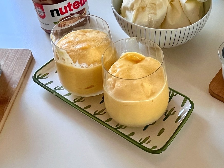 Home-made TikTok ice cream. Baroni home testing.