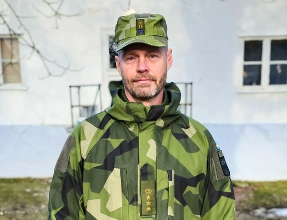 Der Kommandant des Gotland-Regiments der schwedischen Armee, Dan Rasmussen.