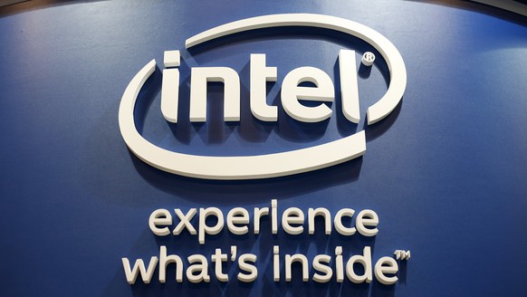 epa06416870 (FILE) - An Intel logo taken during the COMPUTEX, the largest computer show in Asia, in Taipei, Taiwan, 01 June 2016 (reissued 04 January 2018). Intel Corp shares fell 5 percent on 04 Janu ...