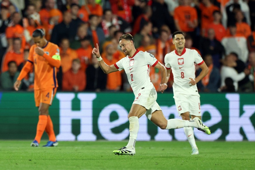 ROTTERDAM 04.09.2025 MECZ 4. KOLEJKA GRUPA G ELIMINACJE DO MISTRZOSTW SWIATA 2026: HOLANDIA - POLSKA --- FIFA WORLD CUP 2026 QUALIFYING ROUND GROUP G MATCH: NETHERLANDS - POLAND MATTY CASH FOT. PIOTR  ...