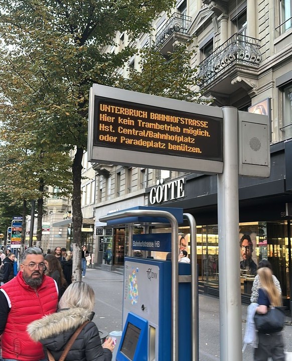 Tramverkehr gestört, Zürich, 11.10.2025